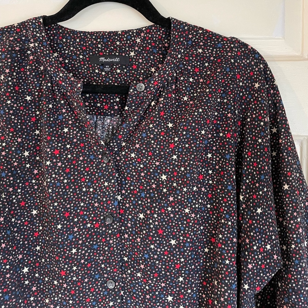 Madewell Peasant Top in Starry Night